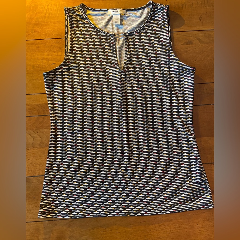 White House Black Market patterned tank, US size- medium
